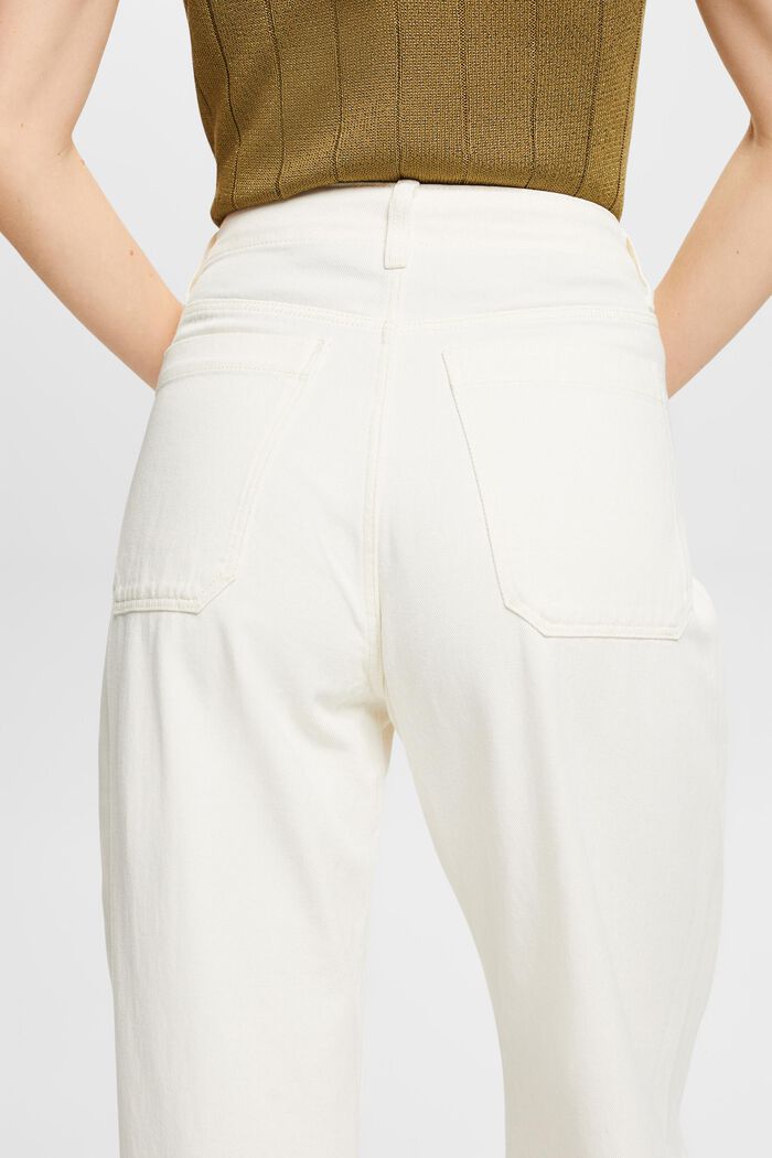 Twillhose mit weitem Bein, 100 % Baumwolle, OFF WHITE, detail image number 2