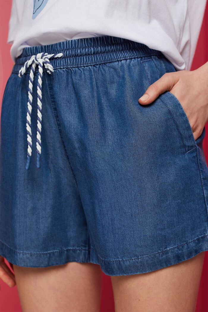 Pull-on-Jeansshorts, TENCEL™, BLUE MEDIUM WASHED, detail image number 2