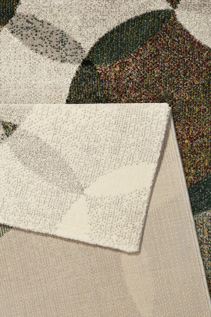 Kurzflor-Teppich mit symmetrischem Muster, OLIVE, detail image number 2