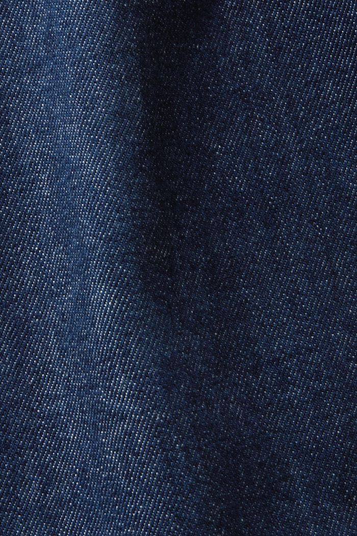 Gerade Jeans mit mittelhohem Bund, BLUE RINSE, detail image number 6