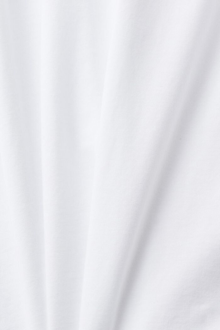 Slim-Fit-Shirt aus Baumwolle mit kleinem Print, WHITE, detail image number 5