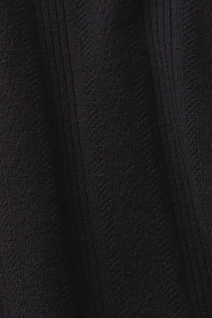 Pullover im Ajour-Stil, BLACK, detail image number 6