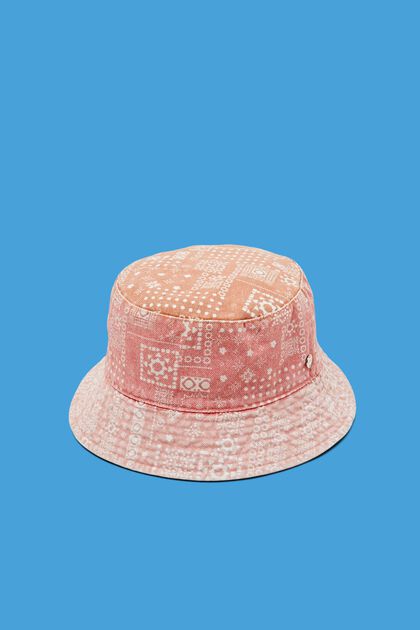 Bucket Hat mit Allover-Print, PINK, overview