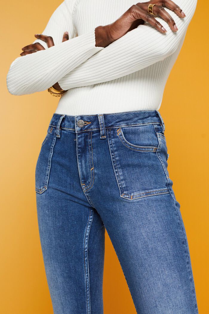 Jeans aus Baumwoll-Mix mit Stretchkomfort, BLUE MEDIUM WASHED, detail image number 2