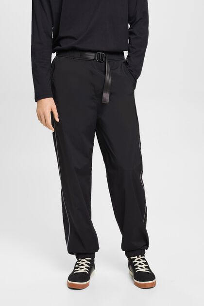High-Rise-Nylon Track Pants im Tapered Fit