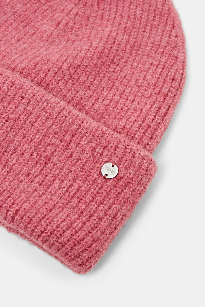 Rippstrick-Beanie, PINK, detail image number 1