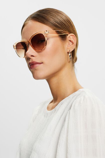 Sonnenbrille mit transparenter Fassung