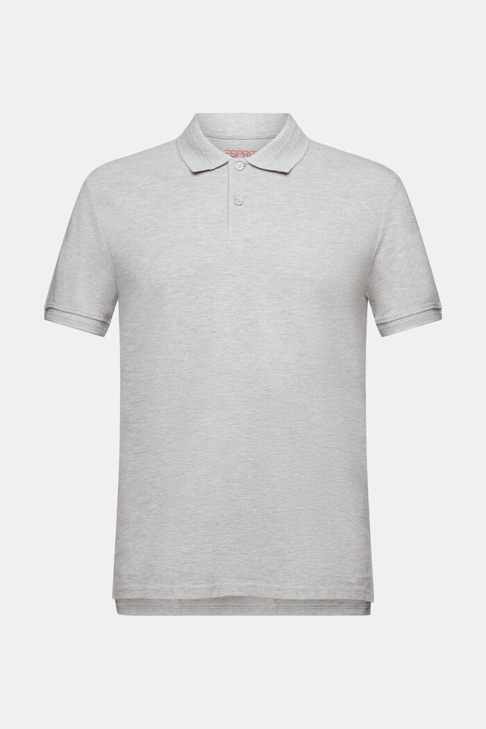 Piqué-Poloshirt aus Pima-Baumwolle, LIGHT GREY, detail image number 6