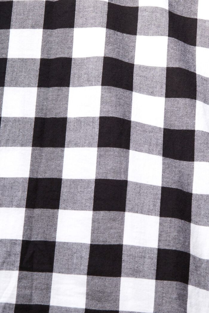 Hemd aus Flanell mit Vichy-Karomuster, 100 % Baumwolle, BLACK, detail image number 5