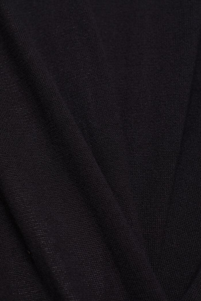 Offener Cardigan aus Feinstrick, BLACK, detail image number 4