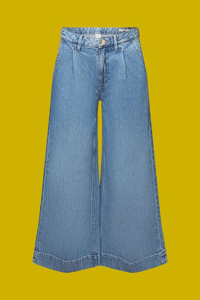 Jeans-Culotte, BLUE LIGHT WASHED, detail image number 7