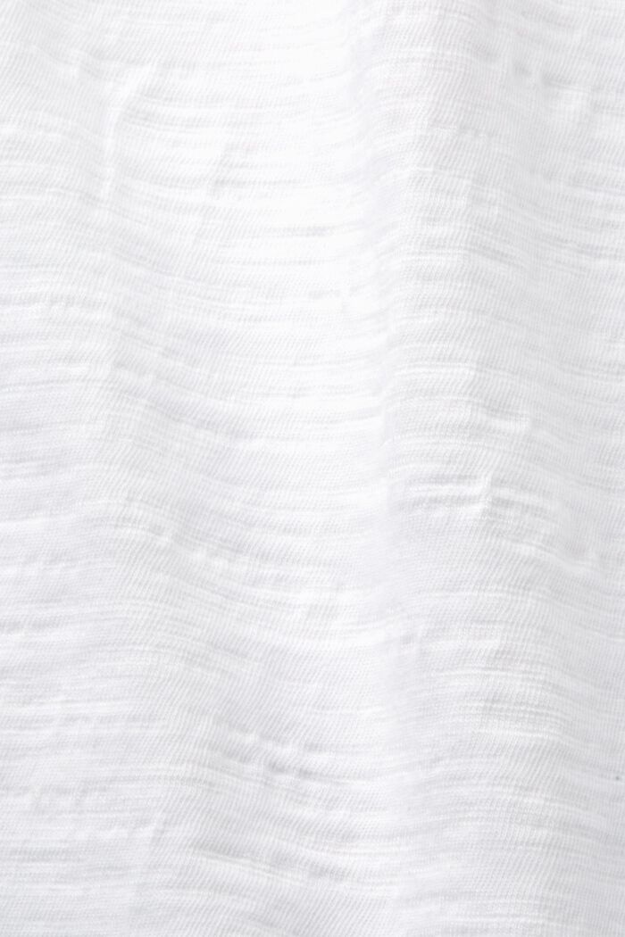 Jerseytop mit Biesen und Rüschen, WHITE, detail image number 4