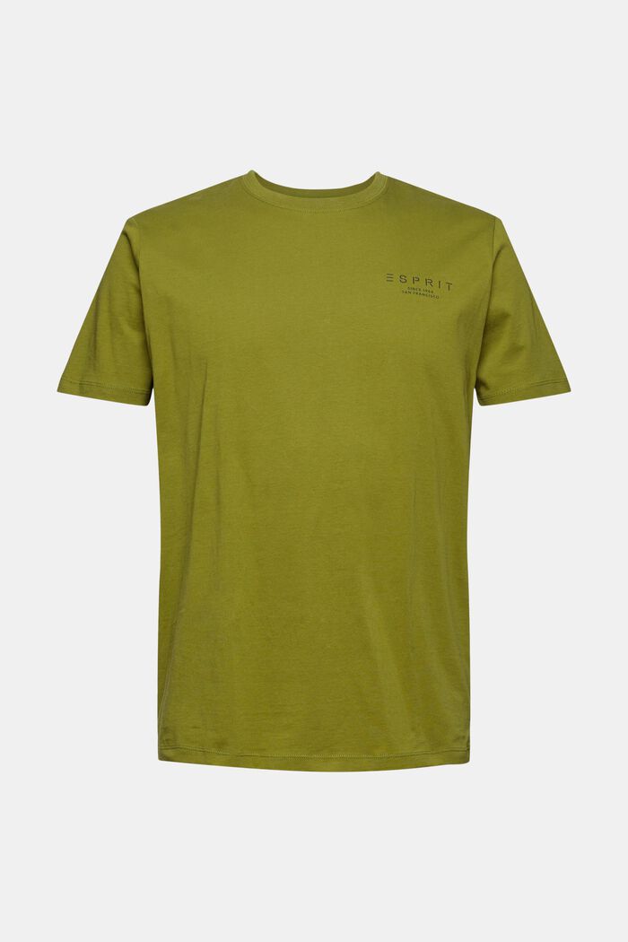 Jersey-T-Shirt mit Logo-Print, LEAF GREEN, detail image number 6