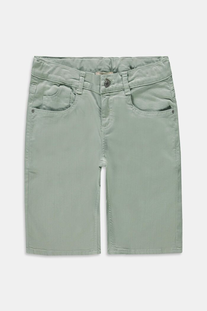 Recycelt: Bermuda-Shorts mit Verstellbund, LIGHT AQUA GREEN, detail image number 0