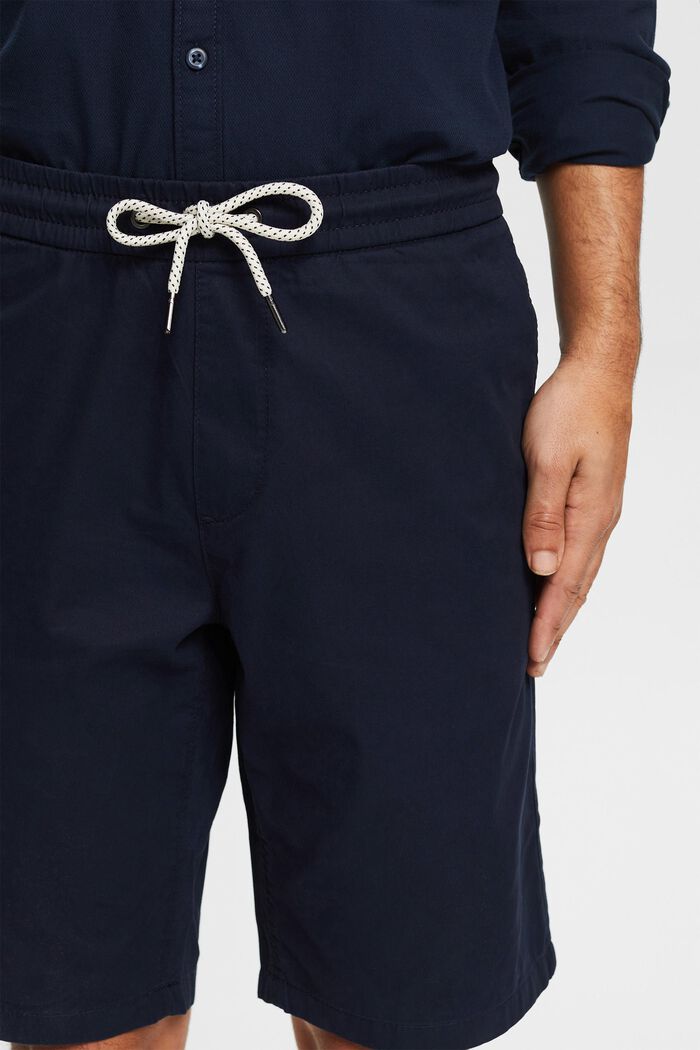 Shorts mit Gummibund, 100% Baumwolle, NAVY, detail image number 0