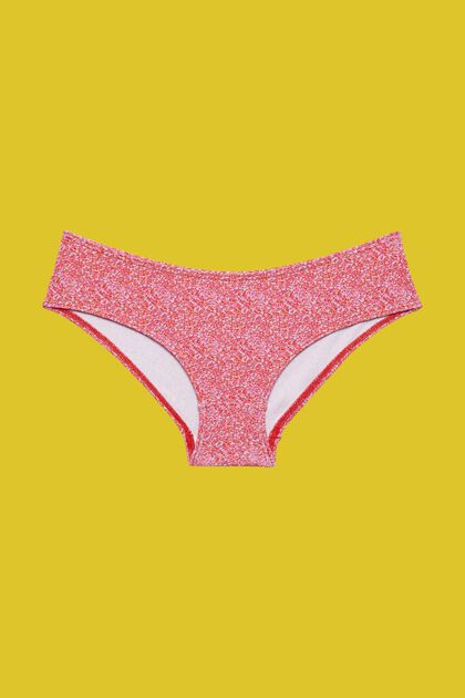 Bikini-Hipster mit Allover-Print, PINK, overview