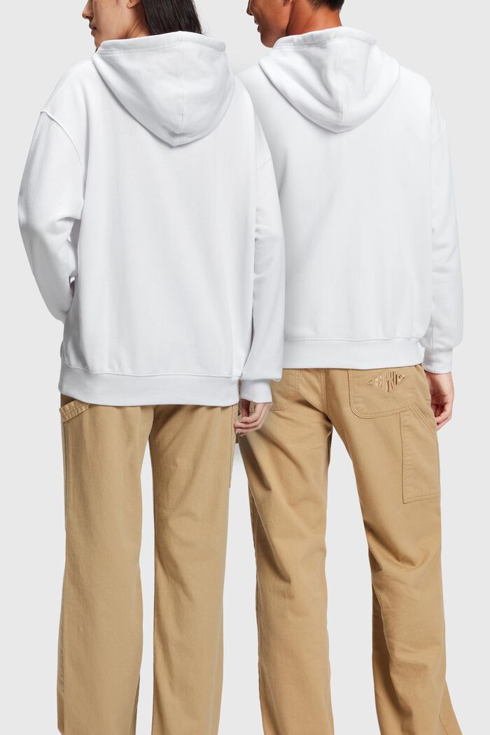 Unisex-Sweatshirt mit Kapuze, WHITE, detail image number 1