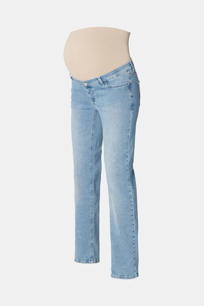 Jeans mit geradem Beinverlauf und Überbauchbund