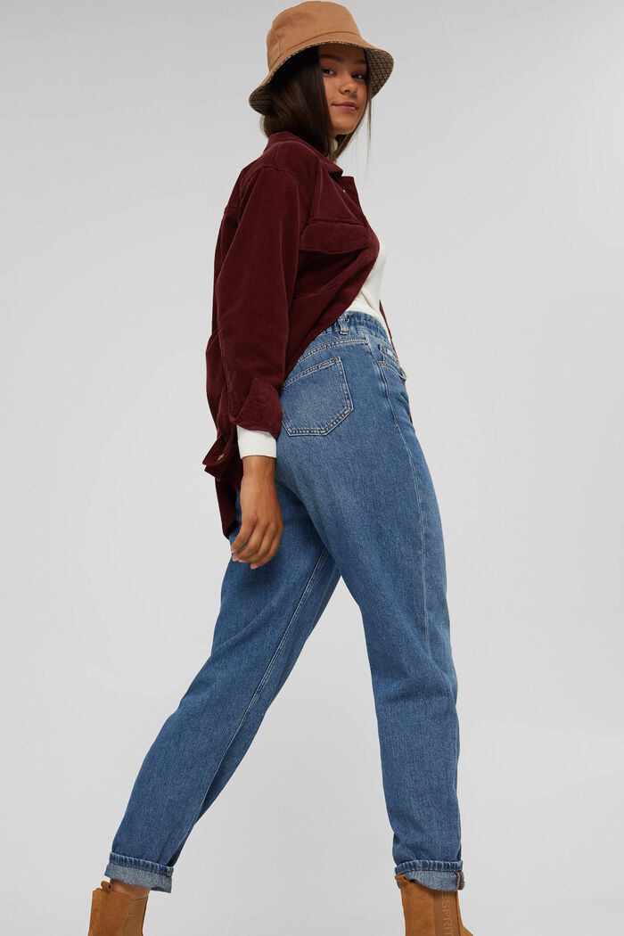 Jeans mit Fashion-Fit und Gummibund