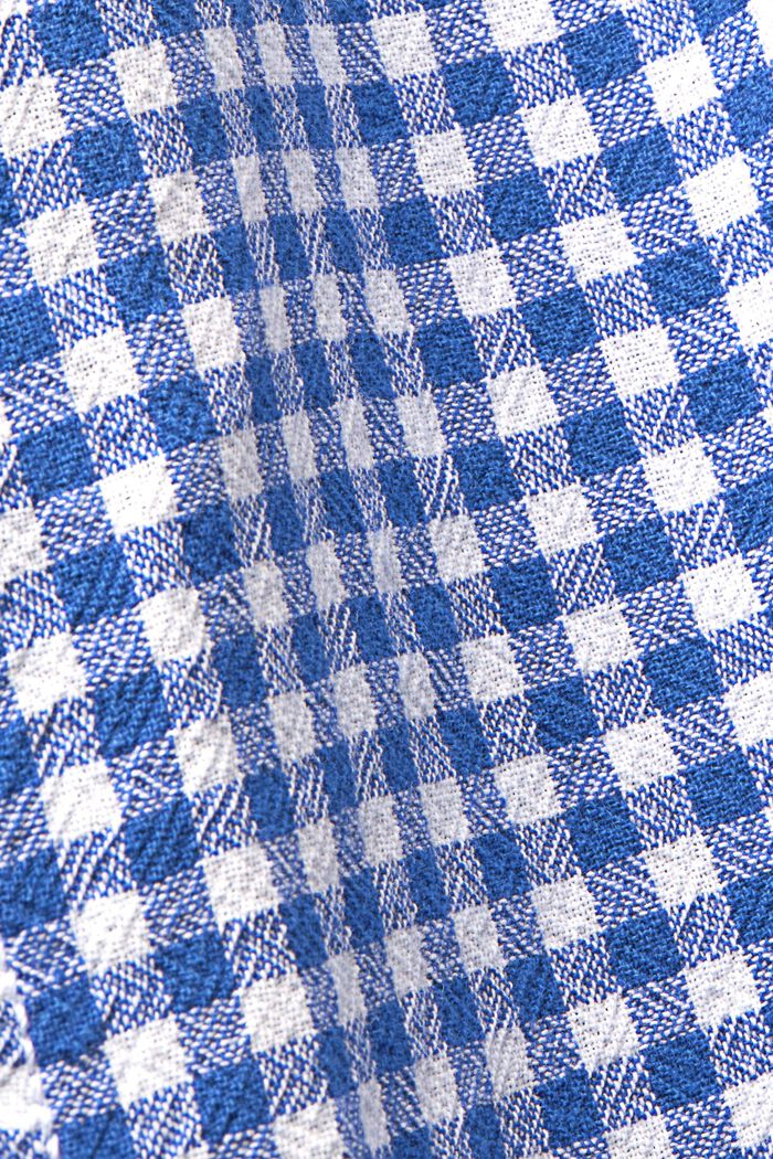 Button-Down-Hemd mit Vichy-Muster, 100% Baumwolle, INK, detail image number 4