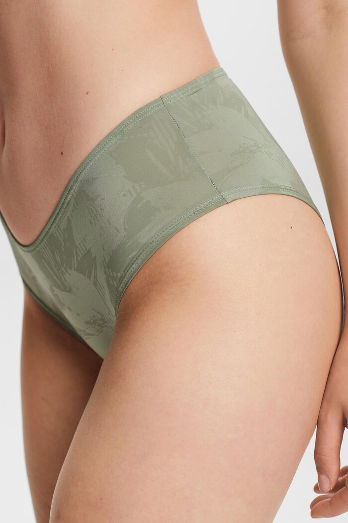 Bedruckte Hipster-Shorts aus Mikrofaser, DUSTY GREEN, detail image number 2