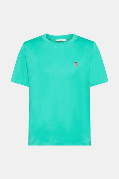 T-Shirt mit Print, LIGHT GREEN, overview