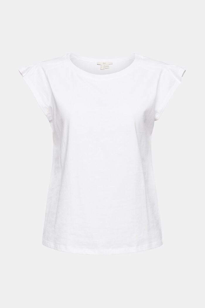 T-Shirt aus Jersey, WHITE, detail image number 5