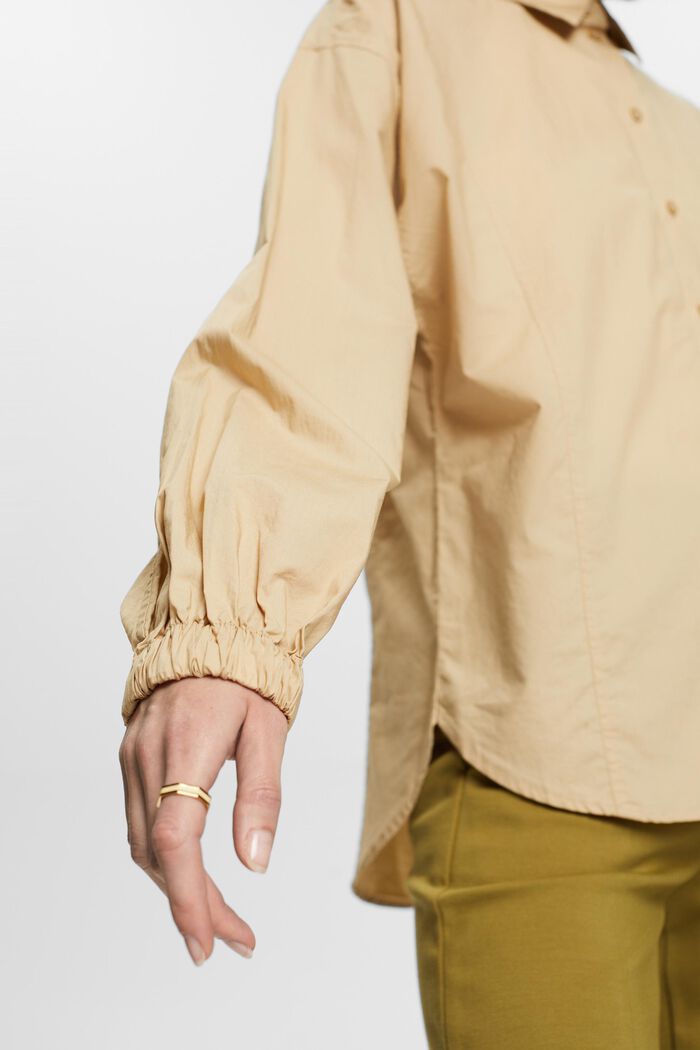 Button-Down-Hemd aus Baumwolle, SAND, detail image number 2
