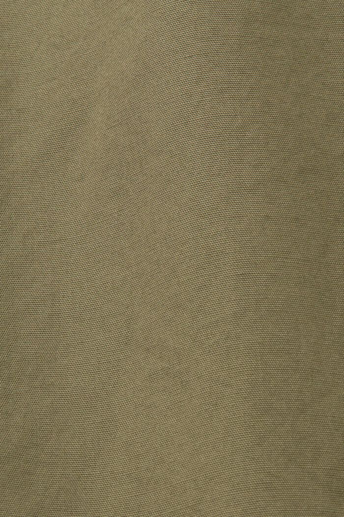 Baumwollhemd mit Stehkragen, KHAKI GREEN, detail image number 4