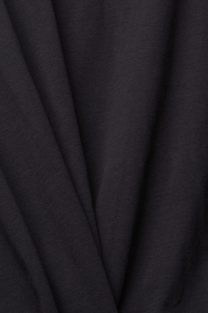 Recycelt: unifarbenes Sweatshirt, BLACK, detail image number 5