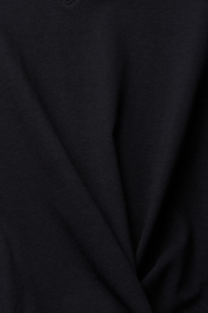 2er Pack T-Shirt aus Bio-Baumwoll-Mix, BLACK, detail image number 5