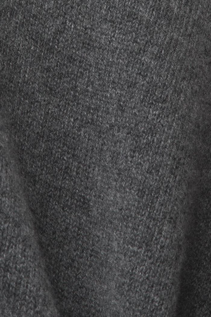 Kaschmirpullover mit Turtleneck, ANTHRACITE, detail image number 6