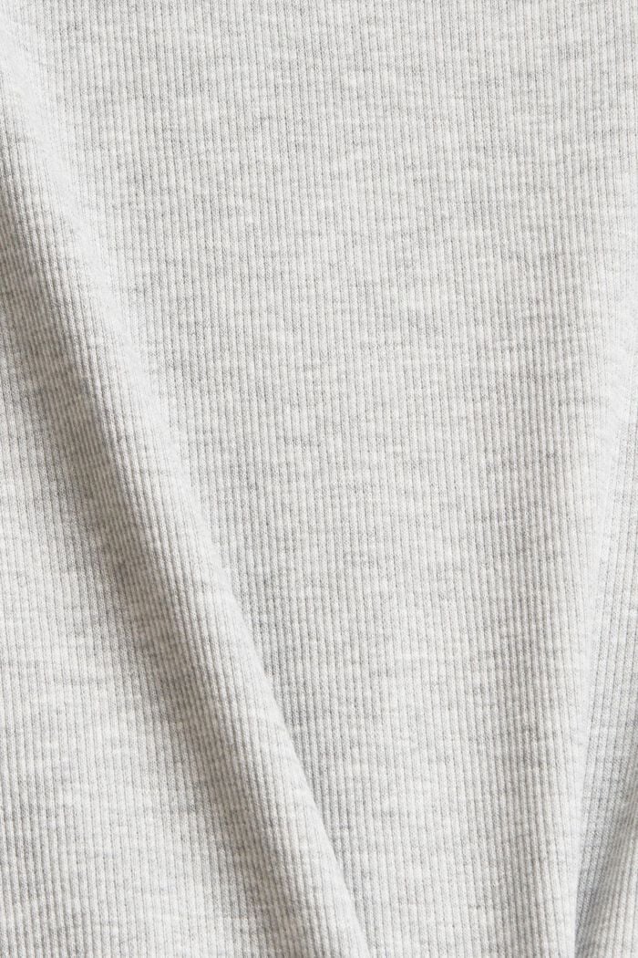 Jersey-Shirt mit Organic Cotton, LIGHT GREY, detail image number 4