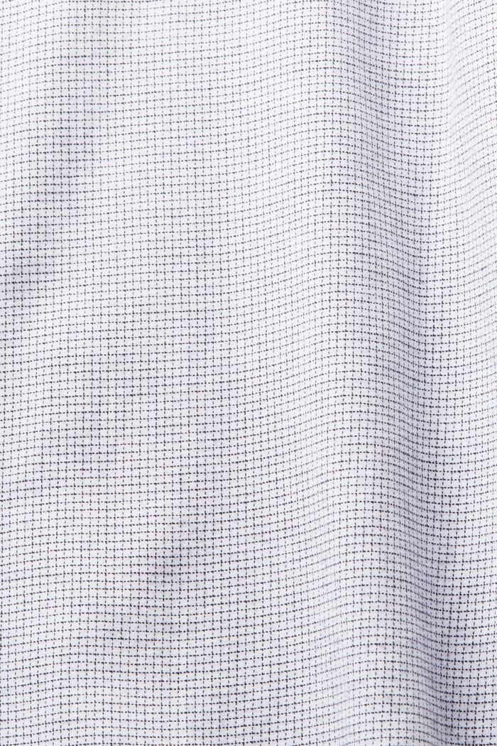 Baumwollhemd in normaler Passform mit Mini-Karos, WHITE, detail image number 5