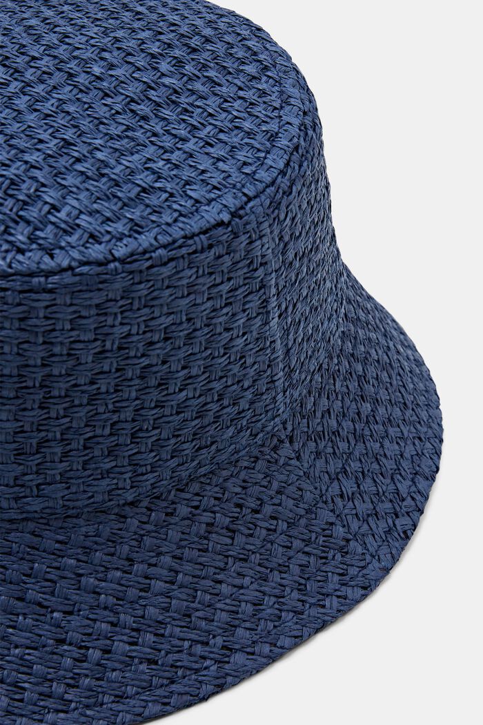 Bucket Hat im geflochtenen Design, NAVY, detail image number 1