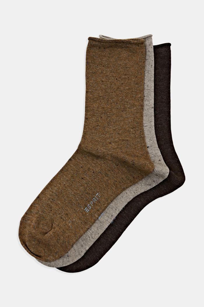 3er-Pack Socken mit Kaschmiranteil