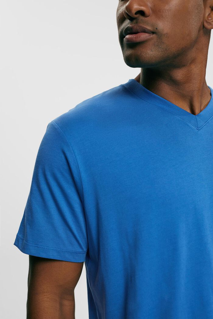 Jersey T-Shirt, 100% Baumwolle, BLUE, detail image number 2