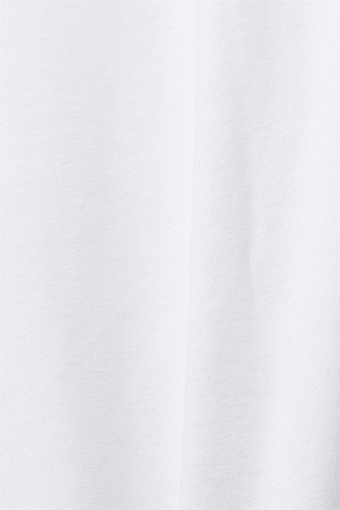 Bedrucktes Jersey-T-Shirt, 100 % Baumwolle, WHITE, detail image number 5