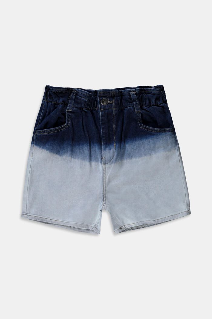 Zweifarbige Jeans-Shorts, BLUE BLEACHED, detail image number 0