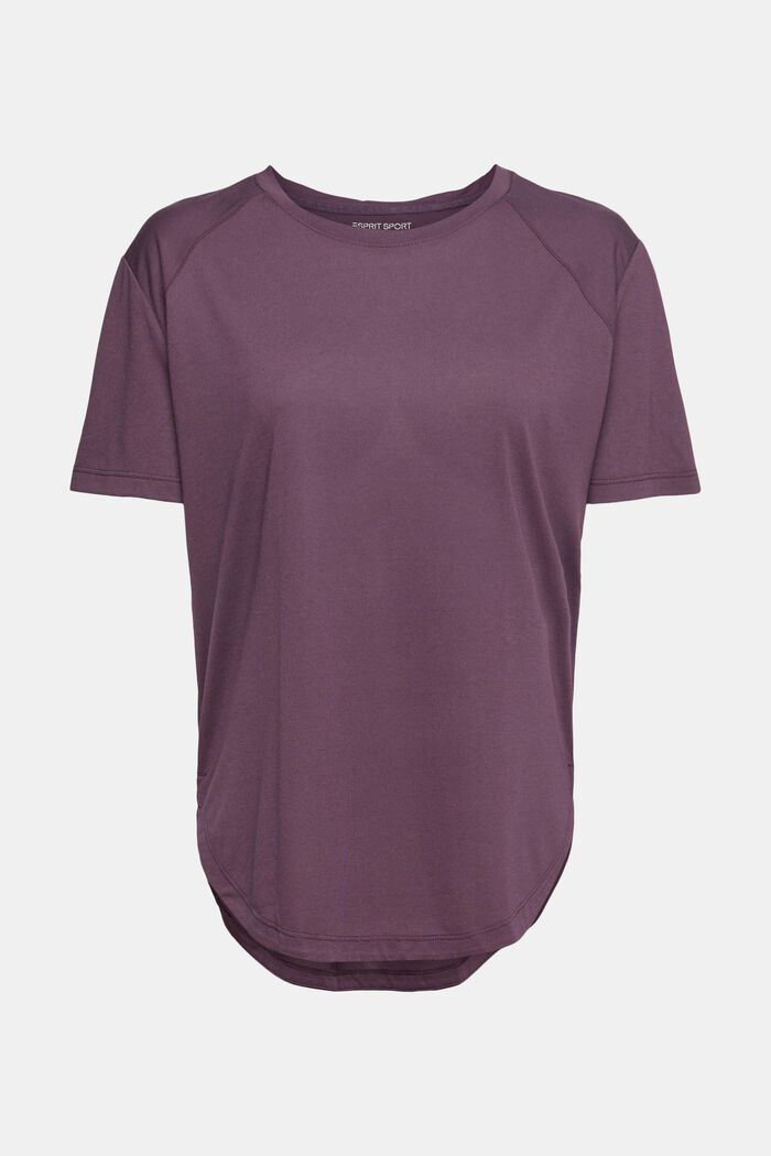 Active T-Shirt, LENZING™ ECOVERO™, AUBERGINE, detail image number 2