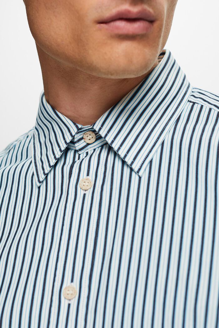 Hemd mit Streifen, 100% Baumwolle, ICE 2, detail image number 1