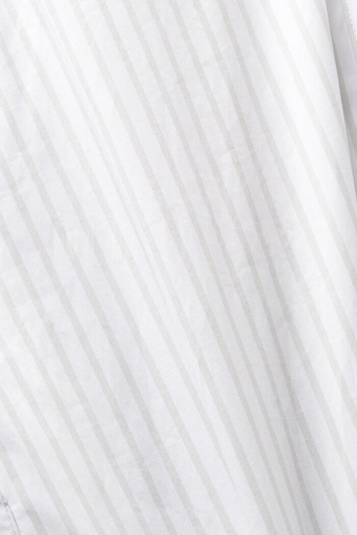 Popeline-Hemdblusenkleid im Streifenlook, LIGHT GREY, detail image number 4