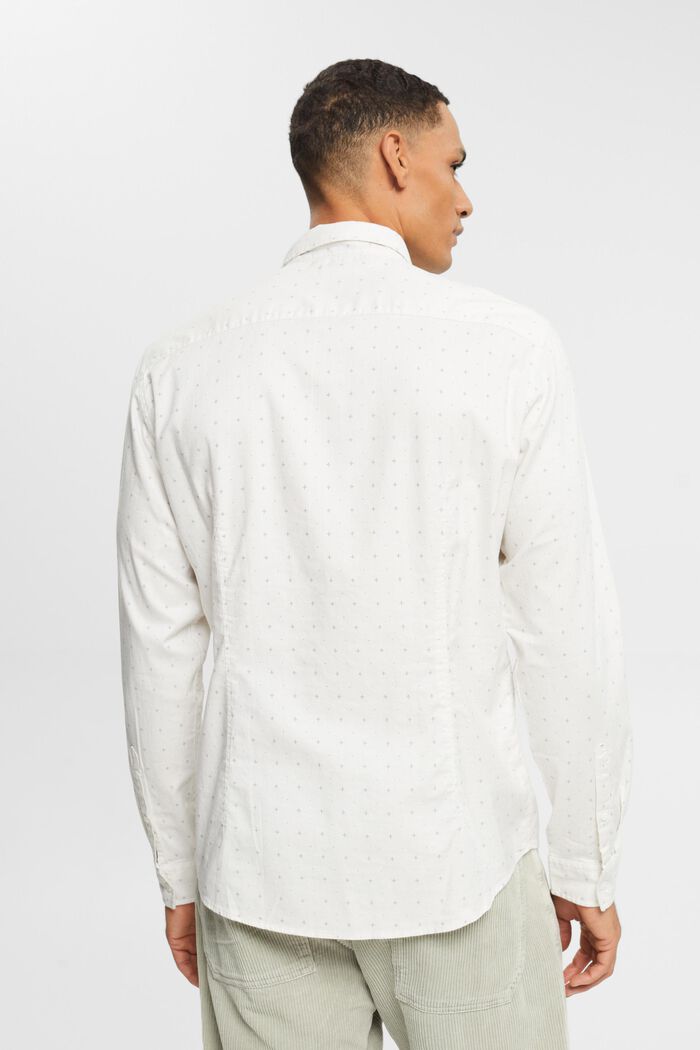 Button-Down-Hemd mit Micro-Print, OFF WHITE, detail image number 3