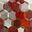 Kurzflor-Teppich mit symmetrischem Muster, ORANGE RED, swatch