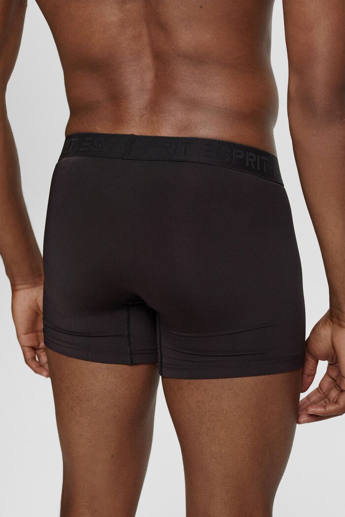 Lange Herren-Shorts aus Mikrofaserstretch im Multipack, BLACK, detail image number 1