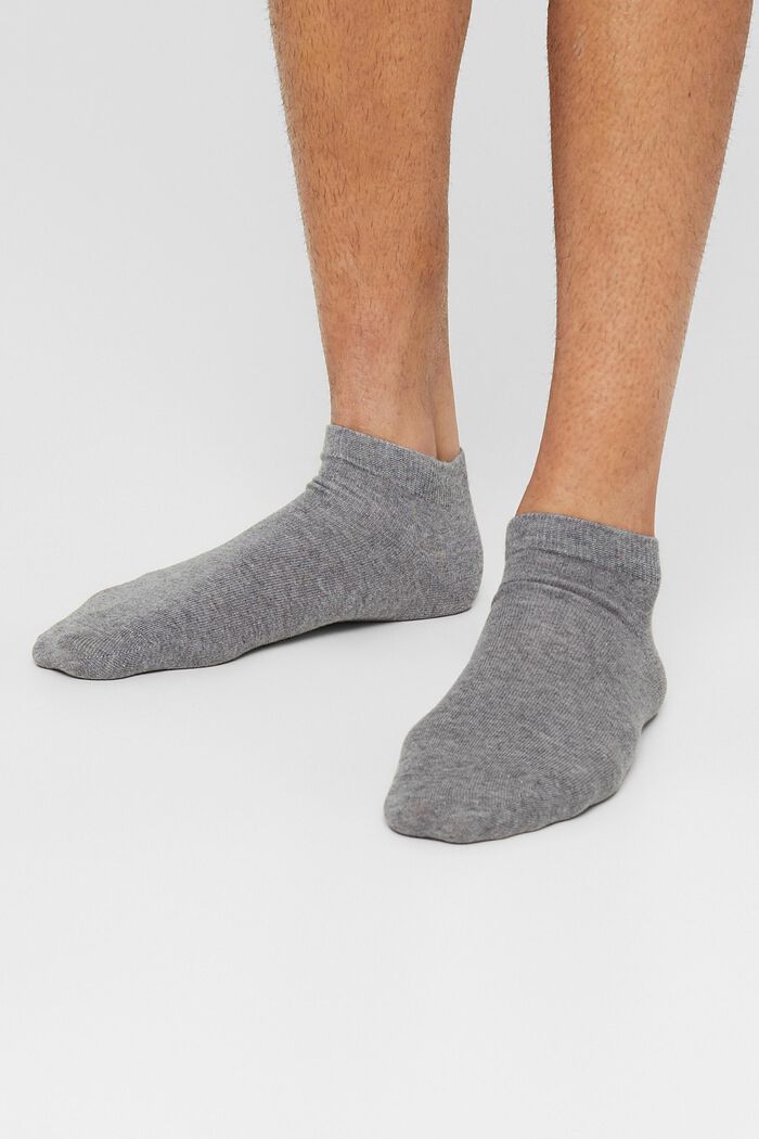 10er-Pack Sneaker-Socken aus Baumwoll-Mix, LIGHT GREY MELANGE, detail image number 2