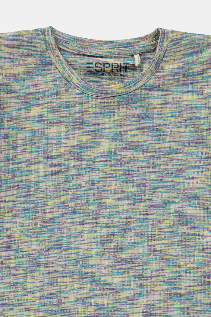 T-Shirt in melierter Optik, PASTEL PINK, detail image number 2