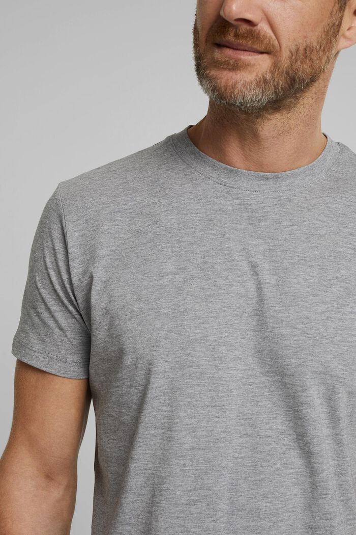 Jersey-T-Shirt mit Organic Cotton, MEDIUM GREY, detail image number 1