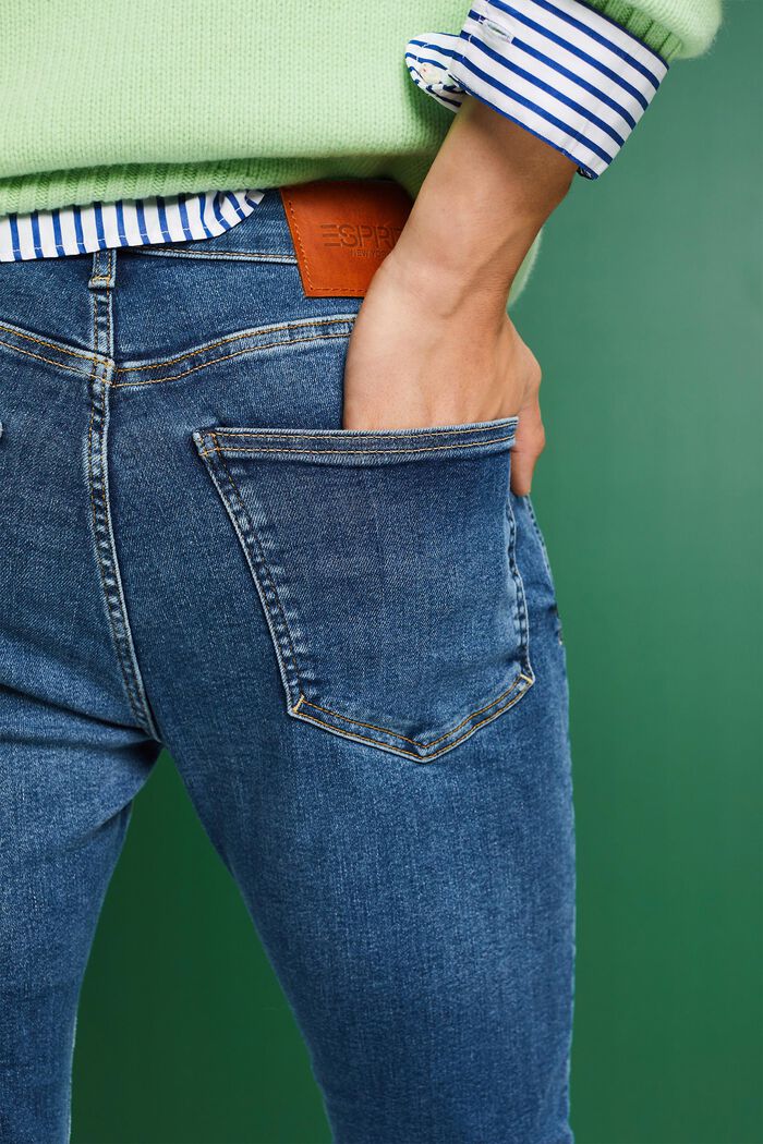 Skinny Jeans mit mittlerer Bundhöhe, BLUE MEDIUM WASHED, detail image number 1