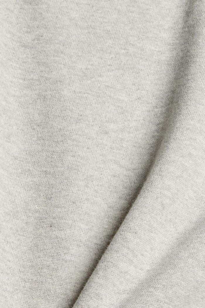 Sweathoodie-Kleid aus 100% Baumwolle, LIGHT GREY, detail image number 4